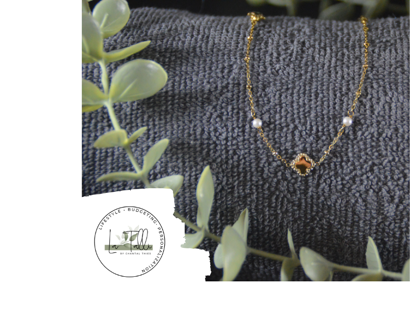 Armband "Klee mit Perlen"