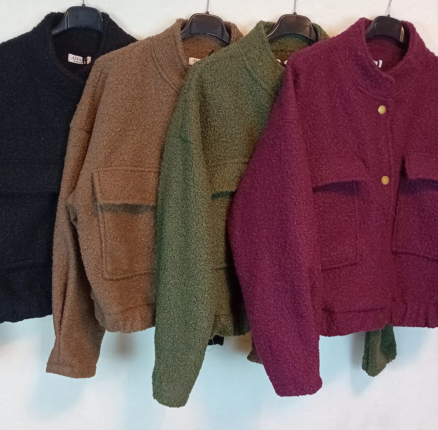 Teddyjacke- Olive