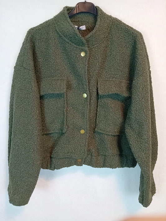 Teddyjacke- Olive