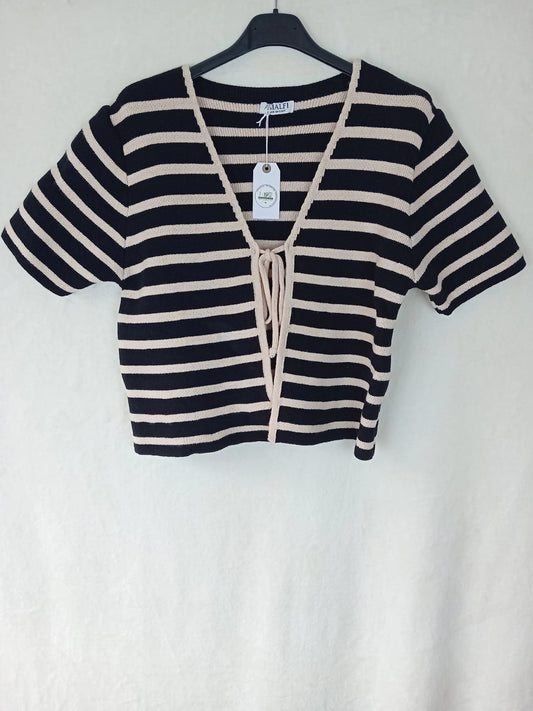 Kurze Strickjacke- schwarz